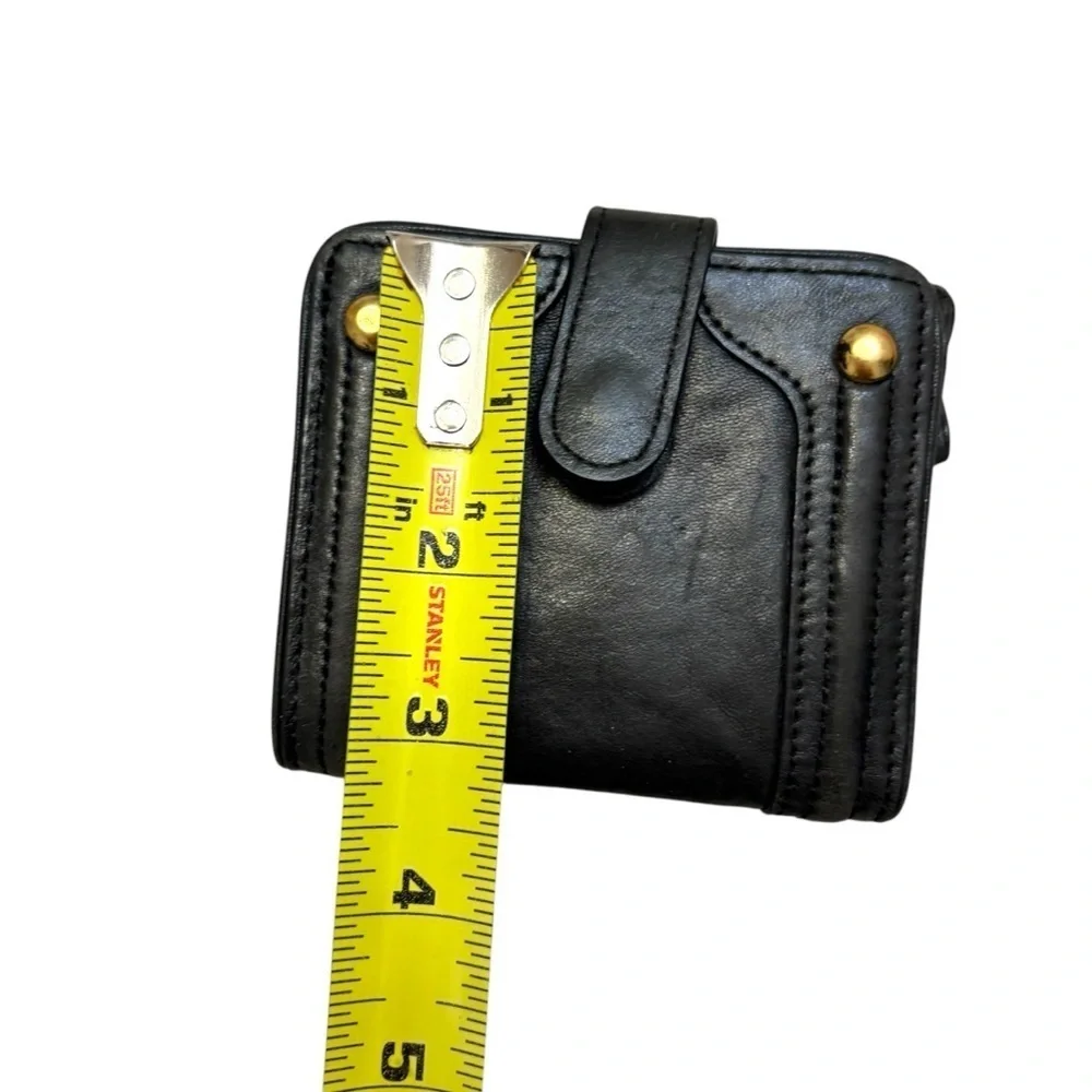 Juicy couture vintage black leather compact wallet